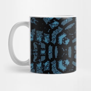 Boho Braided Blue Rug Woven Mug